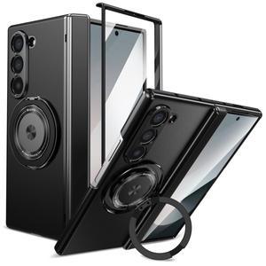 맥세이프 마그네틱 힌지 케이스  갤럭시 Z 폴드 7 6 5 4 스크린 강화유리 필름 브래킷 포함 보호 커버