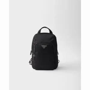 PRADA 리나일론  사피아노 가죽 백팩 (2VZ116 2DMG F0002)