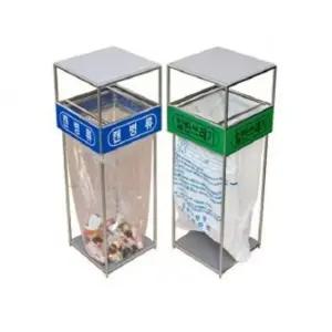 100리터 비닐걸이 덮개형 분리수거함종량제쓰레기통-청소용품.휴지통.분리수거.내부수거함.지정폐기물