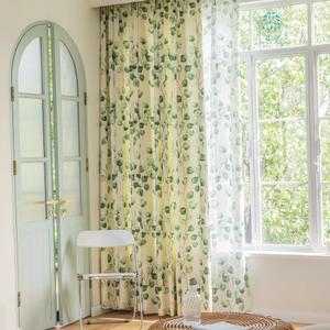 암막 린넨 레일형 꽃무늬 수입 빈티지 나비 커튼 자수