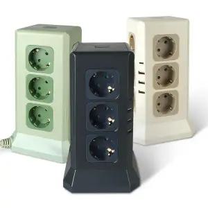 타워콘멀티탭 16구(220V 12구/USB 4구)