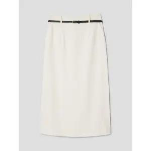 [에잇세컨즈] 벨티드 코듀로이 롱 스커트  아이보리 (355X27LY70)