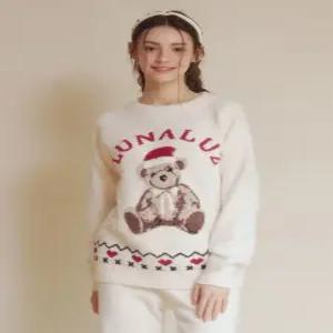 러브앨리스, (여성) 루나베어 극세사 수면 겨울 긴팔상하 잠옷 홈웨어