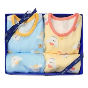 [갤러리아] (압소바출산,백일,돌,유아내의세트)도도내의블루+노랑2종세트(A1A-10386SET)