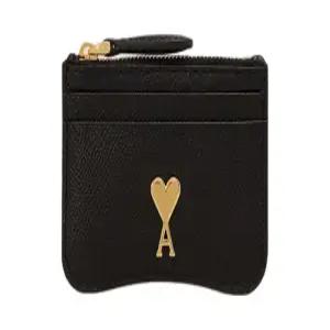 AMI USL105 AL0036 0015  드 꾀흐 하트 로고 지퍼 카드지갑