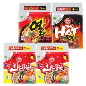[오뚜기] 진라면 10봉 + 열라면 5봉 + 더핫열라면 4봉[35430138]