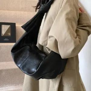 [다잇템] 여성용 캐쥬얼 스트랩 어깨 크로스백 호보형