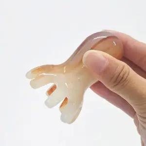 [셀러에이드]문어 만능 두피 마사지 지압 괄사 경락 마사지기 중형