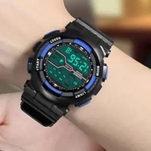 [콩심팥심]런닝 손목시계 전자 군인 스포츠 알람 조명