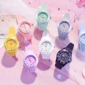 [콩심팥심]시계 손목 여자 컬러 학생 선물 심플 데일리