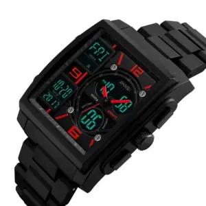 [콩심팥심]시계 손목 사각 요일 방수 멀티 사무용 스포츠