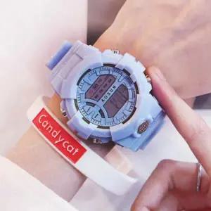 [콩심팥심]패션 손목시계 칼라 전자 LED 요일 생활방수