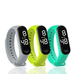 [콩심팥심]손목 시계 디지털 LED 스포츠 방수 러닝 가벼운