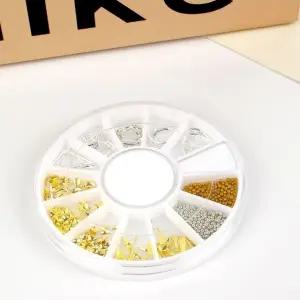 고품질 네일아트재료 데코파츠 골드실버혼합 (WE2E80C)