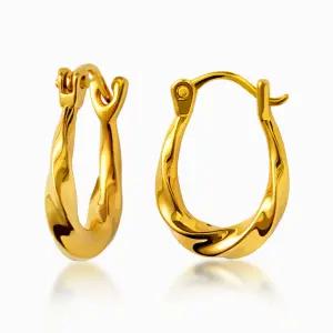 [한국금다이아몬드] 순금 24K 하프 귀걸이