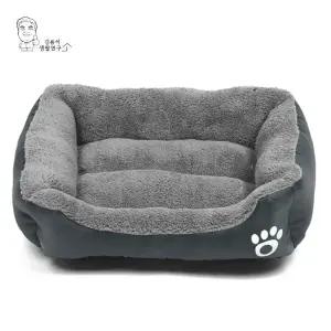 고품질 사각 강아지 방석 애견쿠션 고양이 극세사 개방석 애견용품 (WE35E81)