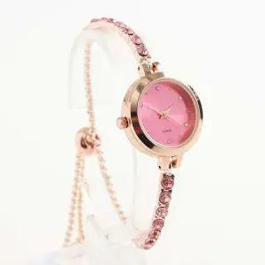 여성 손목시계 핑크 디자인 레이디 모던 선물