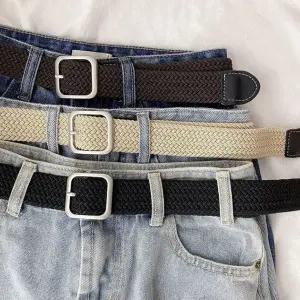 남녀공용 무타공 스판밴딩 캔버스 부드러운 편한 벨트