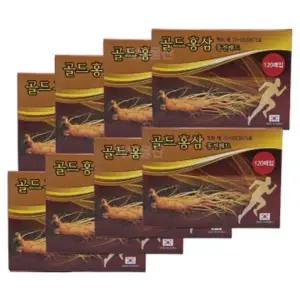 골드홍삼 동전패드 120매 고급 한방 찜질 패치 8개
