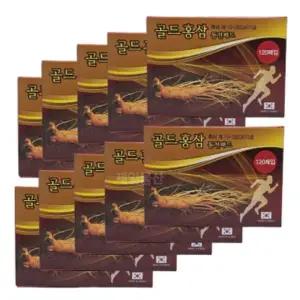 골드홍삼 동전패드 120매 고급 한방 찜질 패치 10개