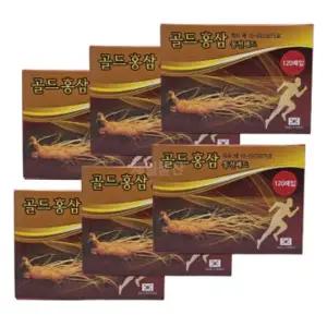 골드홍삼 동전패드 120매 고급 한방 찜질 패치 6개