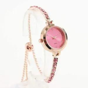 [골드스마일]여성 손목시계 핑크 디자인 레이디 모던 선물