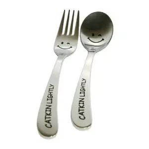 어린이 수저 포크 세트 숟가락 스푼 포크 스마일