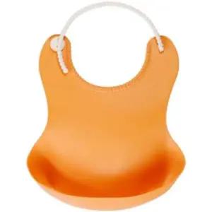 길이 조절 아가 아기 밥먹기 방수 턱받이 택 오렌지 아가용품