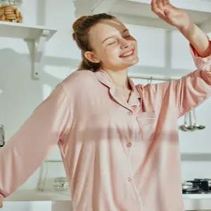 댑 모달 레이온 파이핑 여성 잠옷세트 DPJ17203