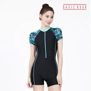 베이직엘르 여성인 반팔형 반전신 실내수영복 BEF-T104K