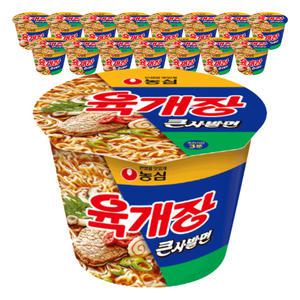 농심 육개장 큰사발 110g, 16개