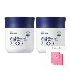 에버콜라겐 관절콜라겐 3000, 75.6g, 84정, 2개 + 증정 (쇼핑백(미니),2개 )