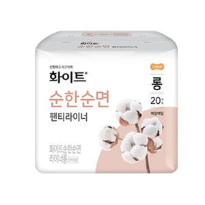 화이트 순한순면 팬티라이너 롱 20p