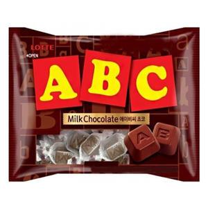 ABC초콜릿187g 8개  롯데제과