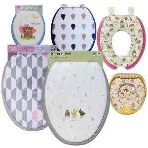 상부조립형 변기커버 중형 대형 유아겸용 친환경소재 소프트 변기시트