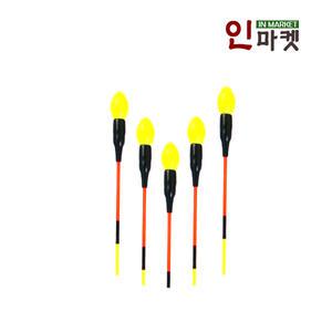 GREEN F 올림찌 블랙골드 민물낚시 솔리드톱 봉돌포함