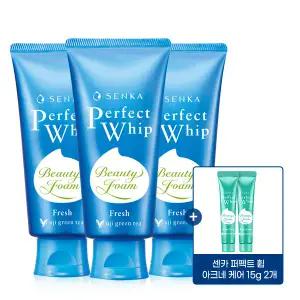 센카 퍼펙트 휩 프레시 100g 3개 + 아크네 휩 15g 2개