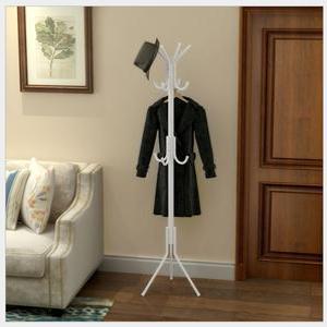 스탠드 옷걸이 행거 철제 모자걸이 폴행거 3색상