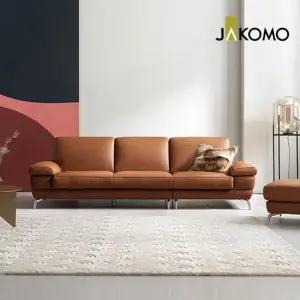 뉴트 3.5인 슈렁큰 천연면피 소가죽 소파+스툴