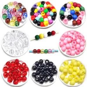 ALL 비즈구슬 빅홀비즈 큰구멍 구슬 한팩 200알, 컬러선택
