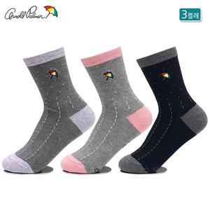 [아놀드파마] 미끄럼방지 여성캐주얼양말 3켤레 AP6507