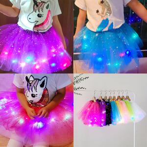 온더키즈 불빛 치마 LED 튜튜치마 공주 주니어 초등 여아 유아 샤 스커트 키즈 발레복