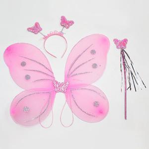 망사 나비날개 3종 세트 화이트 핑크 요정 천사 재롱잔치 날개 소품