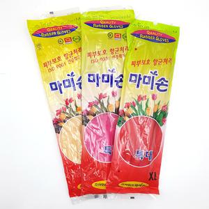 마미손 특대(XL) 고무장갑 10개 레드/핑크/아이보리