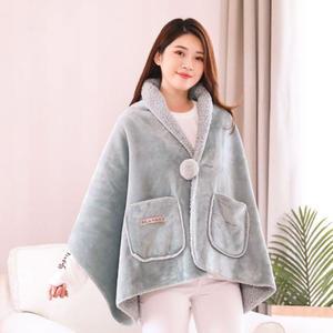 무릎 담요 극세사 밍크 캠핑 입는 블랭킷 양털 겨울 망토 쇼파