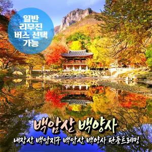 [전남] 장성 백암산 백양사 단풍트레킹(내장산) 당일여행 (일반/리무진버스) / 가을단풍여행 / 서울경기出