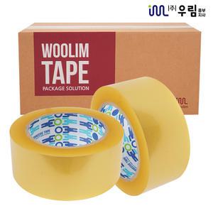 우림 박스테이프 포장용 택배 opp H40-더블중포장(80Mx40개)투명