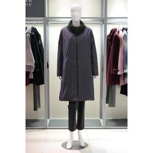 [벨리시앙](의정부점)니트 넥 토끼털 내피 롱 패딩_HZ0404