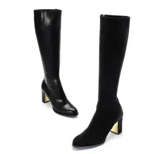 갤러리아 SAERA 세라 여성롱부츠 S18L508 세무흑색,흑색 7CM