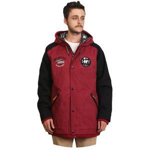 [슈가포인트]  남자  베이스볼 점퍼 스타일   보드/스키 자켓  CLAPPER  J - BURGUNDY/BLACK